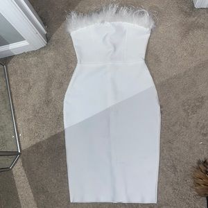 White feather dress